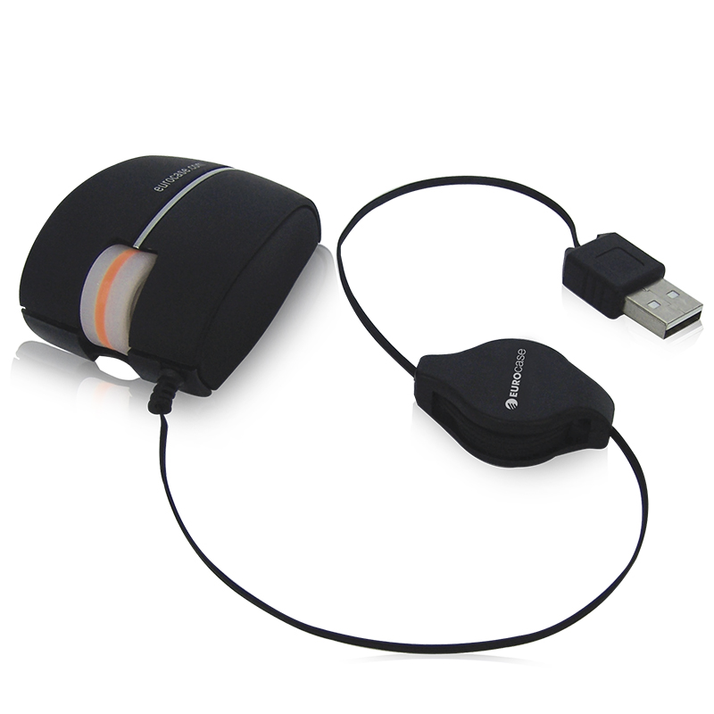 Mouse optico mini-retractil EUROCASE modelo EUMO-P35