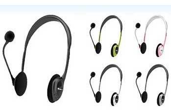 Microfono &amp; Audifono EUROCASE modelo EUHP-005 ATENAS Blanco/Rosa