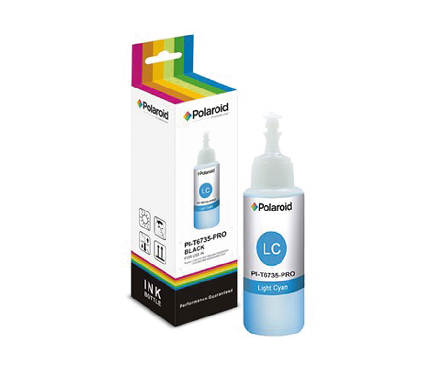 Botella de tinta POLAROID PI-T6735-PRO (EPSON 70ML) Light Cyan